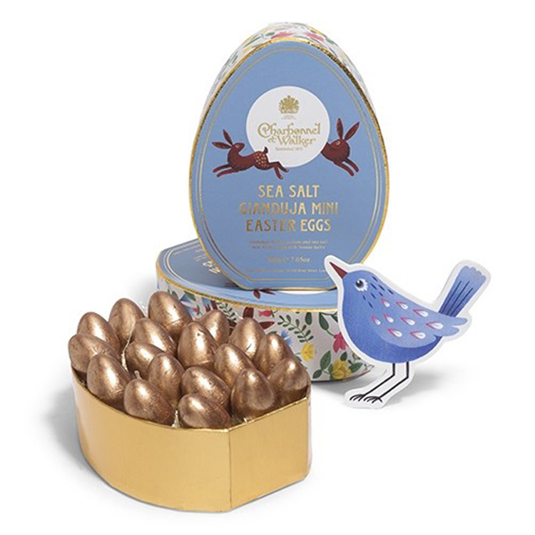 scatole regalo di cioccolato a forma di uovo