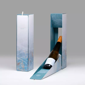 scatola regalo rettangolare in cartone per vino